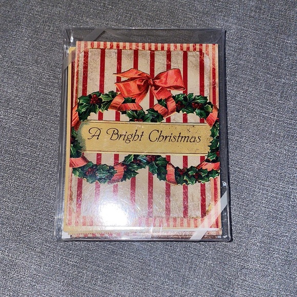 The Best Card Company 10 Retro Christmas Greeting Cards with Envelopes - Picture 7 of 8